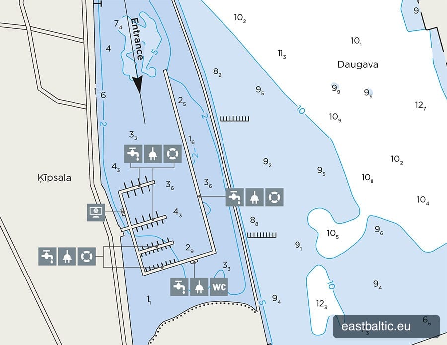 City yacht club entrance
